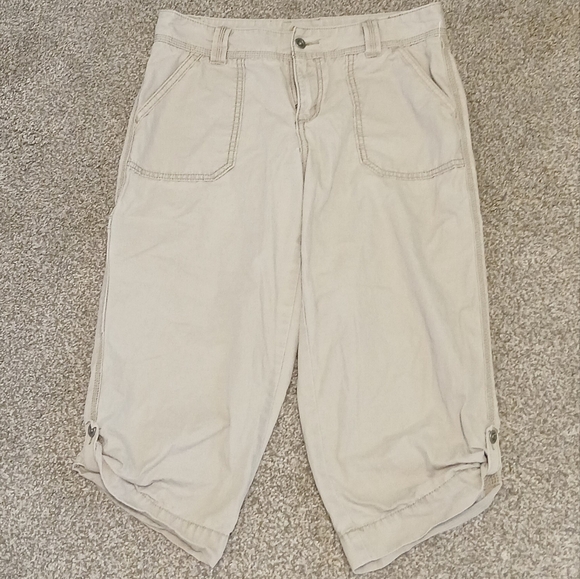 Carhartt Mid-Rise Relaxed Fit Crop Capri Pants Women's Size 6 - Picture 1 of 4